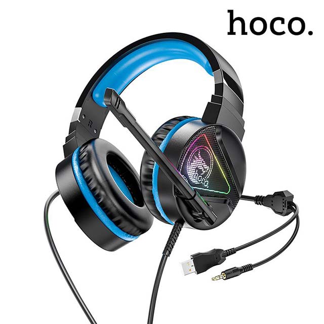 Hoco W104 Blue Gaming игровые наушники